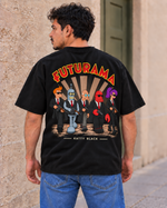 Futurama - CARTOON HEAVY, playera negra, espalda