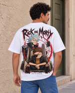 Rick & Morty - CARTOON HEAVY, playera blanca, espalda
