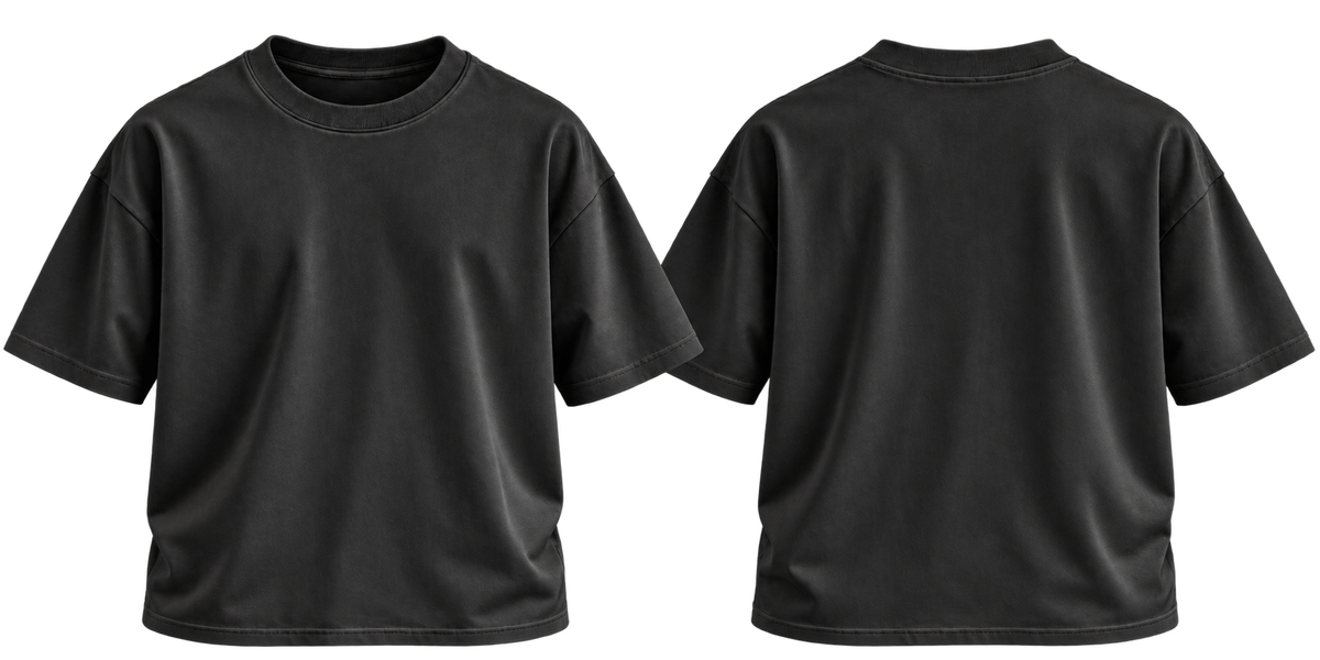 Playera sin estampado · 300 g · 2XL / 3XL, negro