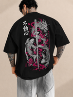 Playera Sword negra, vista trasera