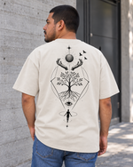 Playera Árbol de MINIMALISTIC URBAN, blanca, vista trasera