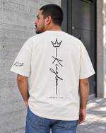 Playera Kingdom de MINIMALISTIC URBAN, blanca, vista trasera