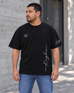 Playera Kingdom de MINIMALISTIC URBAN, negra, vista frontal