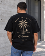 Playera Midnight Coast de MINIMALISTIC URBAN, negra, vista trasera