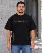 Playera Midnight Coast de MINIMALISTIC URBAN, negra, vista frontal