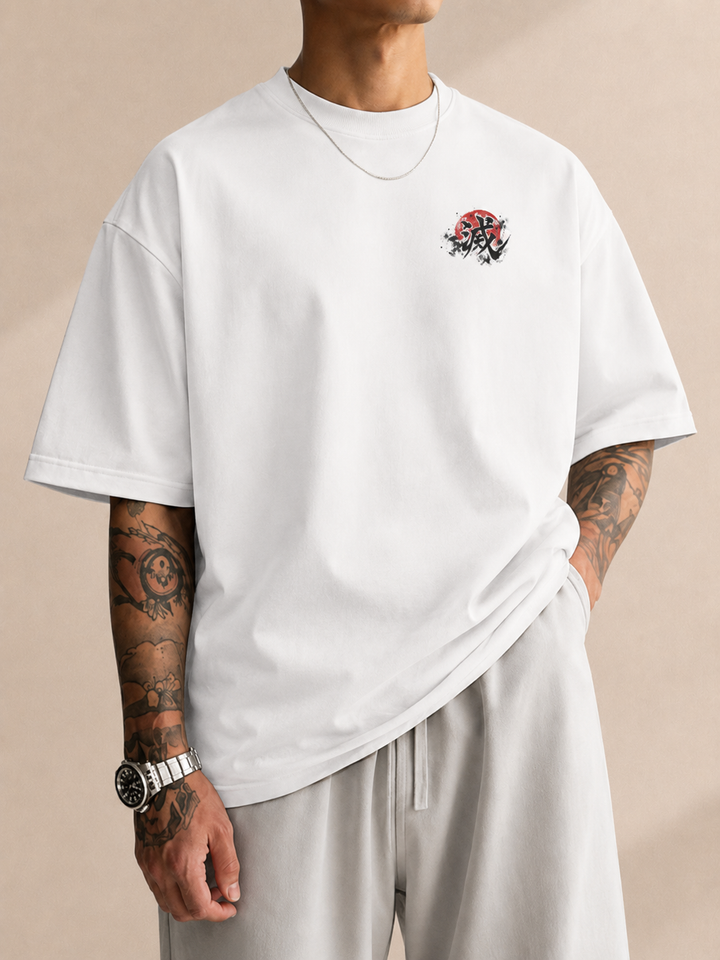 Playera War blanca, vista frontal