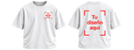 Playera personalizada · 300 g · 2XL / 3XL, blanco