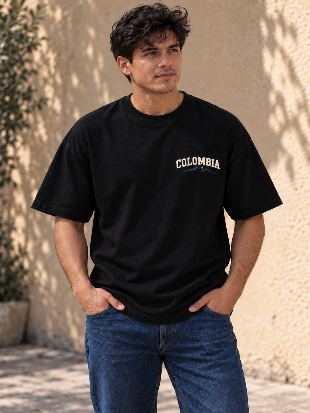 TOUR RELAX COUNTRY Colombia, playera negra, frente