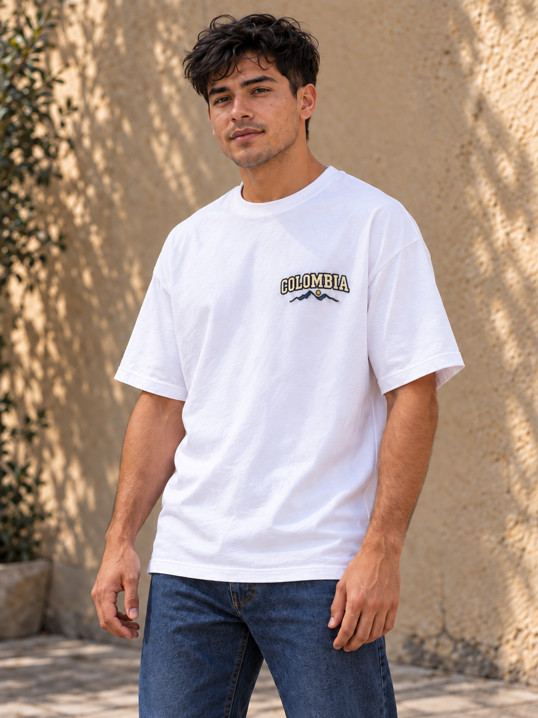 TOUR RELAX COUNTRY Colombia, playera blanca, frente