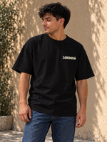TOUR RELAX COUNTRY London, playera negra, frente