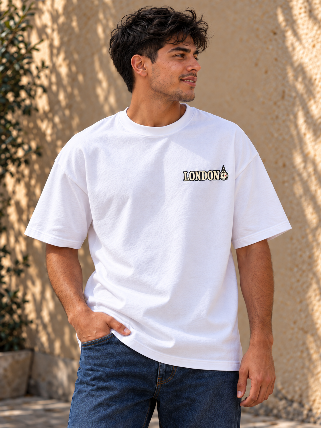 TOUR RELAX COUNTRY London, playera blanca, frente