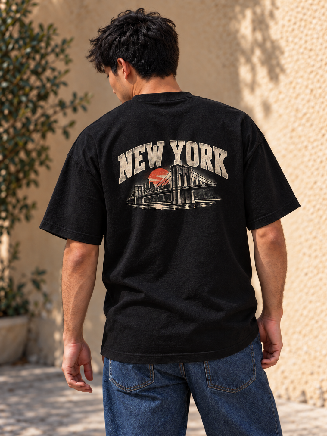 TOUR RELAX COUNTRY New York, playera negra, espalda