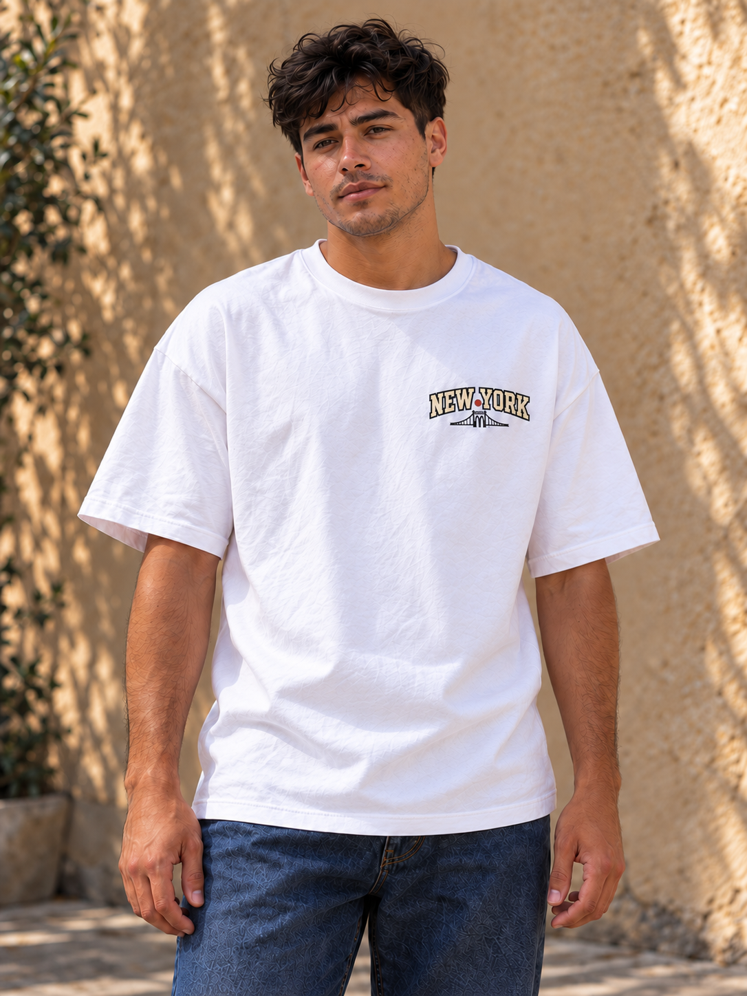 TOUR RELAX COUNTRY New York, playera blanca, frente