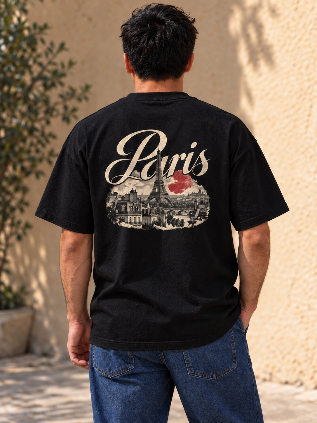 TOUR RELAX COUNTRY Paris, playera negra, espalda
