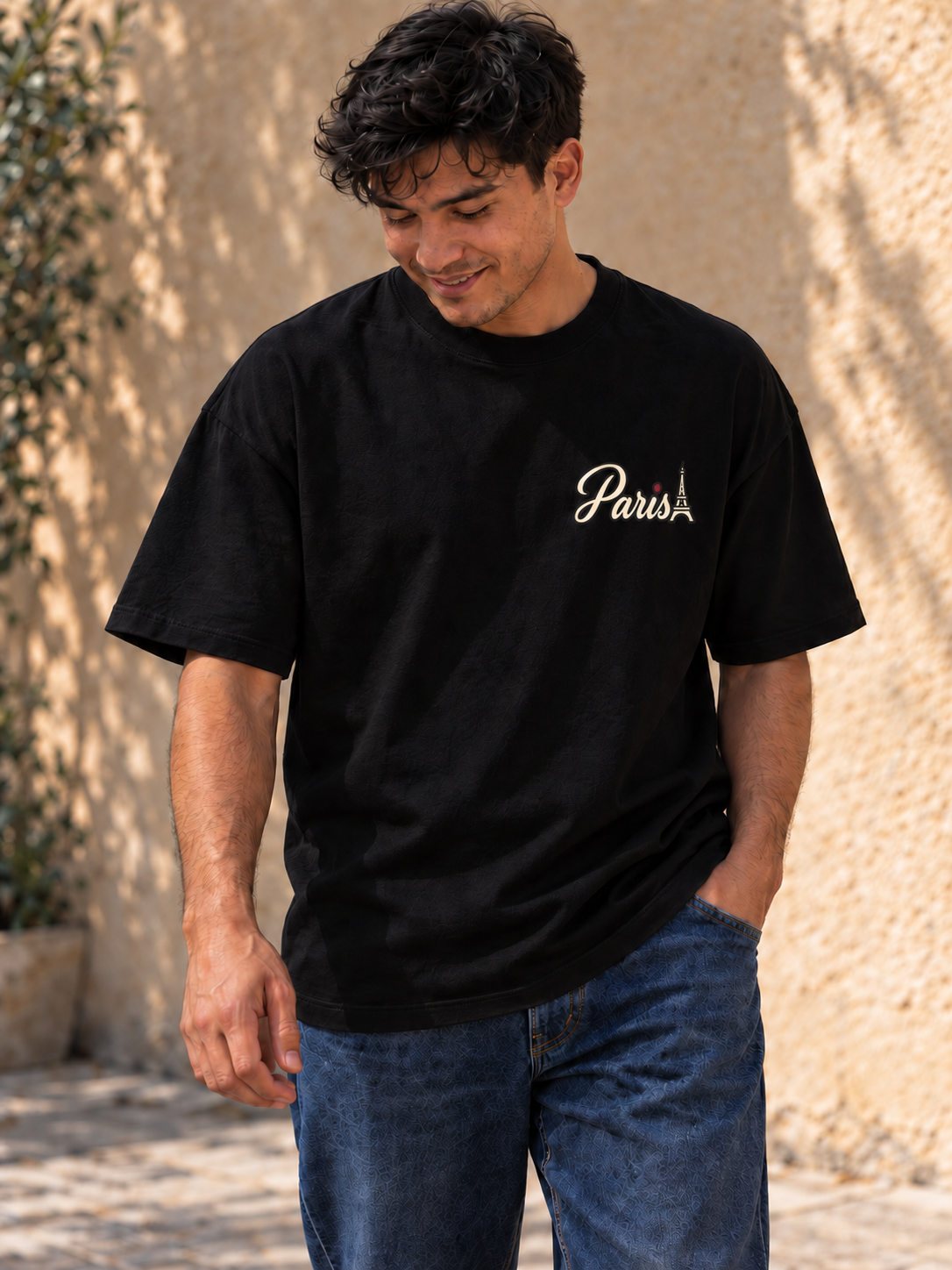 TOUR RELAX COUNTRY Paris, playera negra, frente